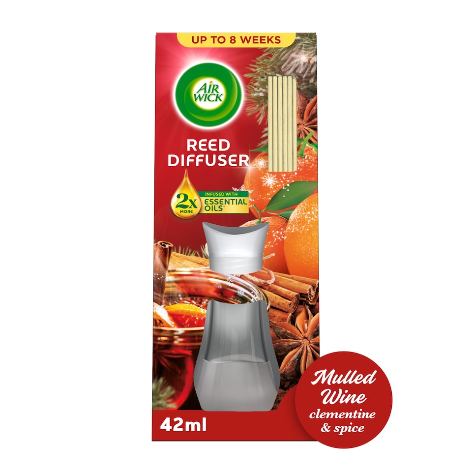Air Wick Mulled Wine Essential Oils Reeds Diffuser 42ml