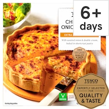 Tesco Cheddar & Onion Quiche 400G