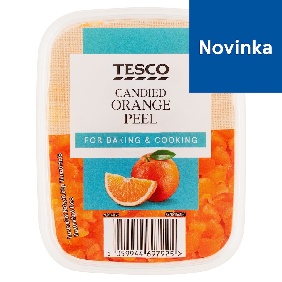 Tesco Pomarančová kôra kandizovaná 100 g