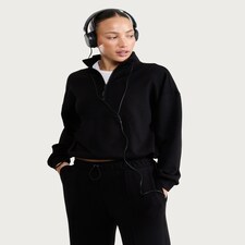 F&F Active AFTERCLASS Half Zip Sweatshirt in Black