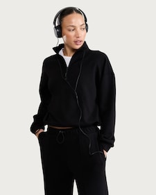 F&F Active AFTERCLASS Half Zip Sweatshirt in Black
