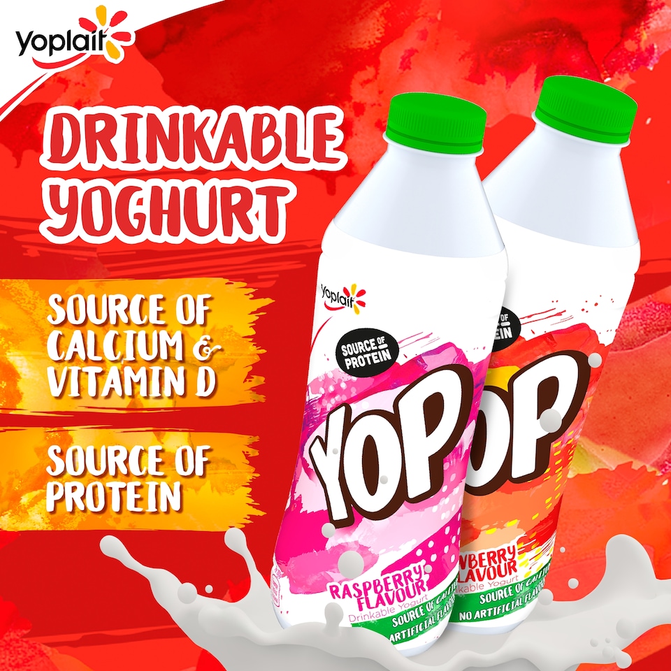 image 1 of Yop Strawberry Yoghurt Drink 500g