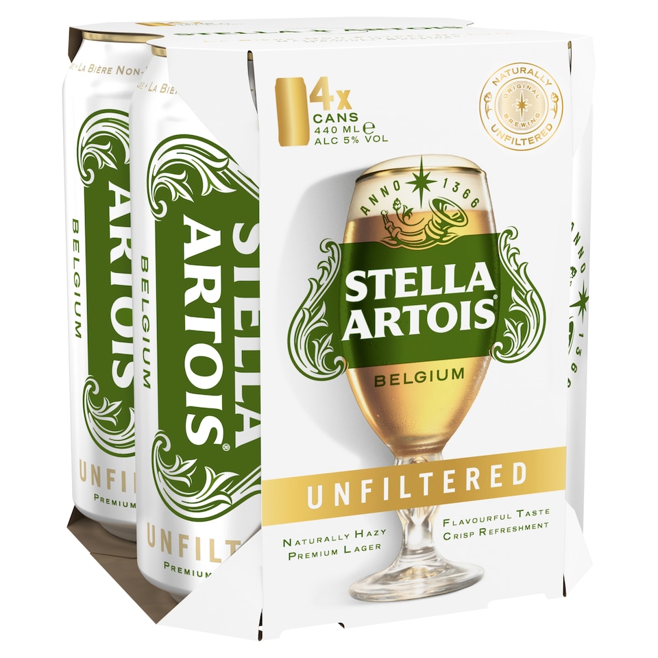 Stella Artois Unfiltered 4x440ml
