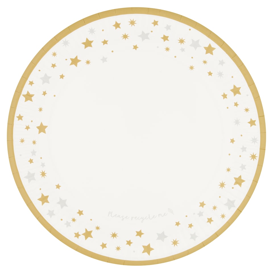Tesco Party Time Plate 23Cm 10 Pack