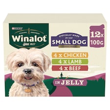Winalot Small Dog Classic Meals Dog Food Pouches In Jelly 12X100g