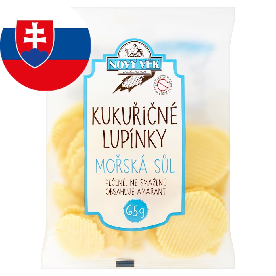 obrázok 1 z Nový Věk Kukuričné lupienky s morskou soľou 65 g