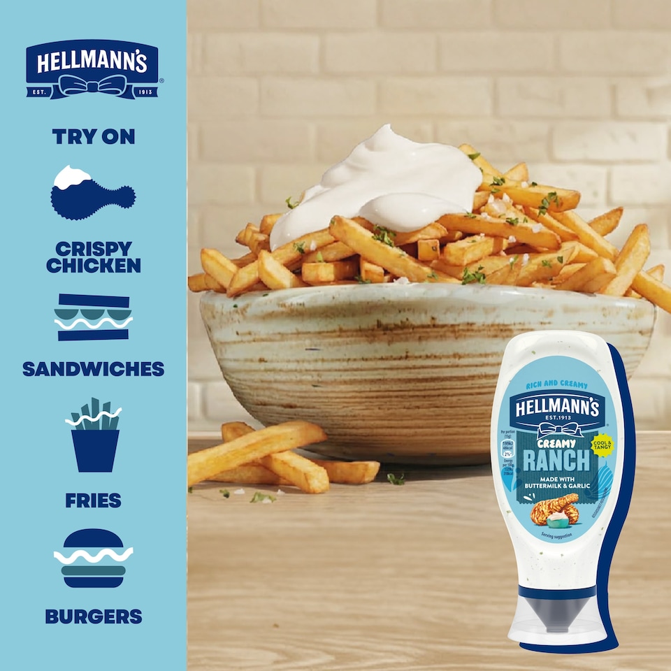image 1 of Hellmann's Creamy Ranch Mayo 430ml