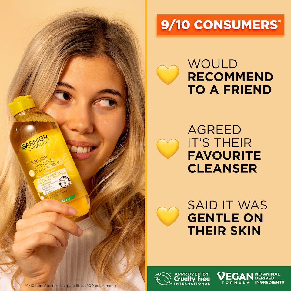 image 1 of Garnier Skin Active Micellar Vitamin C Cleansing Water 700ml