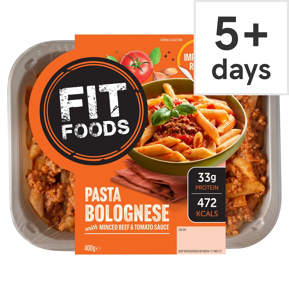 Fit Foods Wholemeal Pasta Minced Beef And Vegetable Sauce 400G