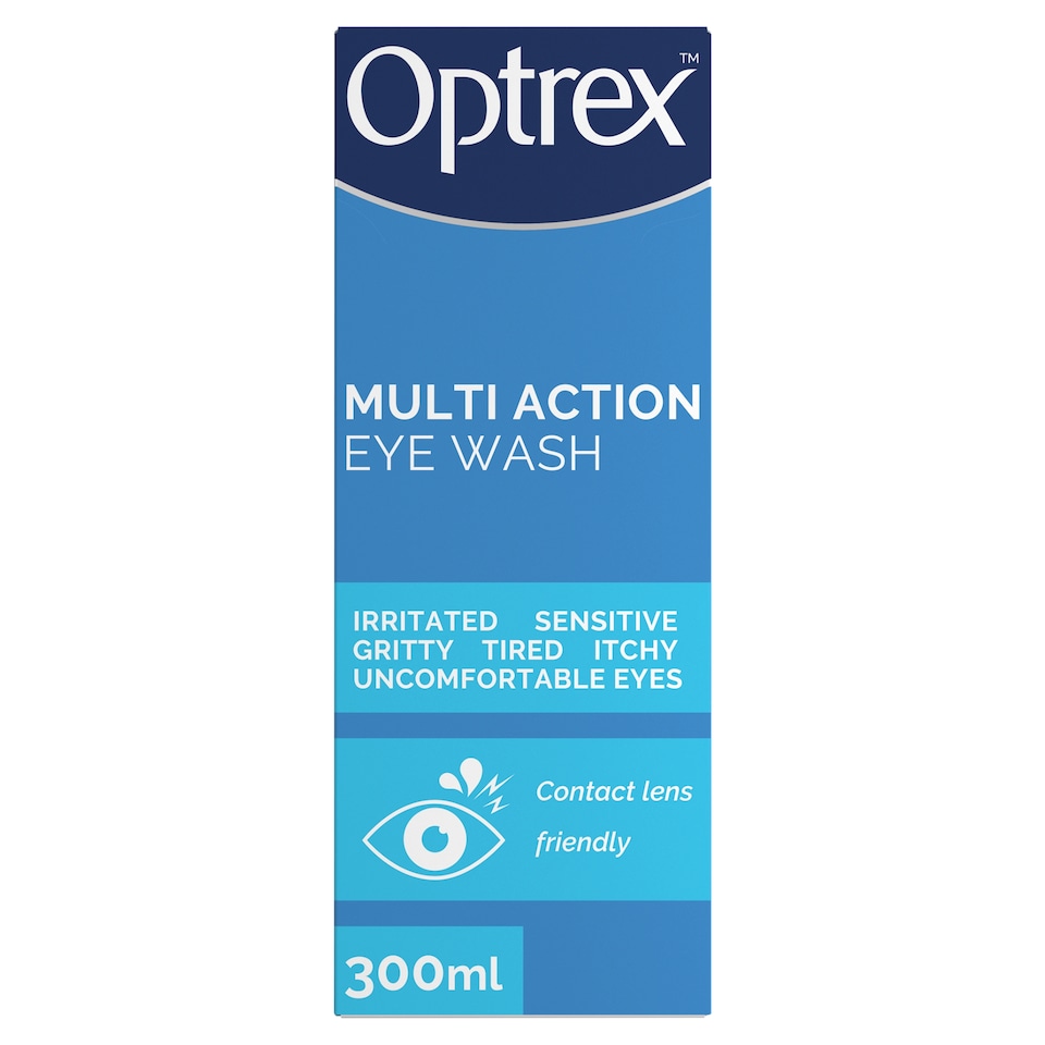 image 1 of Optrex Multi Action Soothing Eye Wash For Irritated Eyes 300ml