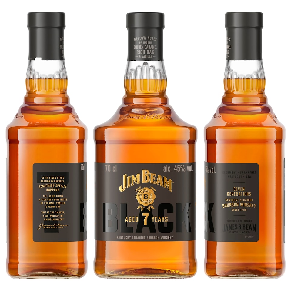 image 1 of Jim Beam Black Bourbon Whiskey 70cl