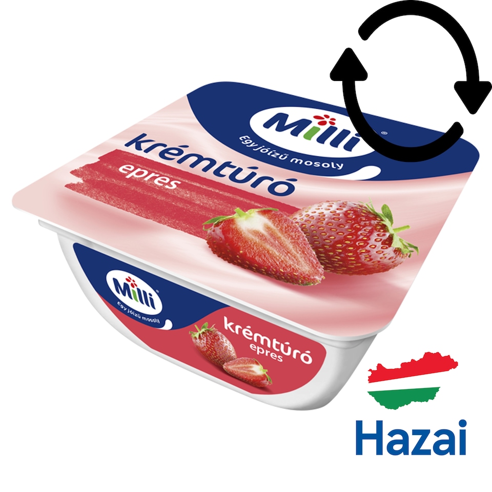 Milli Creamy Cottage Cheese Dessert with Strawberry 90 g