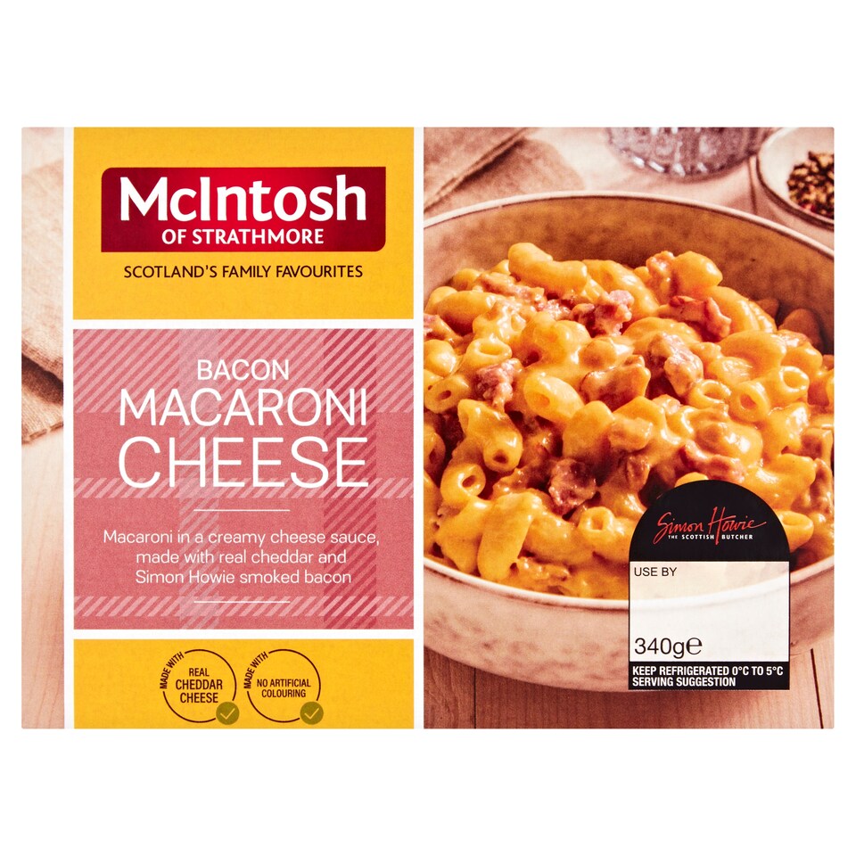 Mcintosh Bacon Macaroni & Cheese 340G