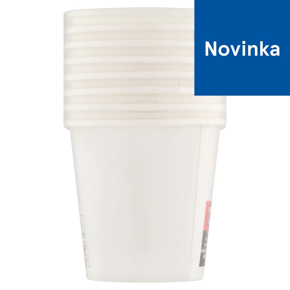 Decorata White Paper Cups 80 ml 8 pcs