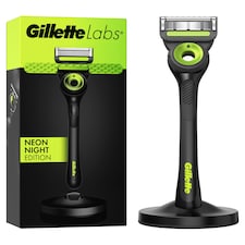 Gillette Labs Men's Razor with Magnetic Stand Neon Night