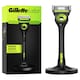 image 1 of Gillette Labs Men's Razor with Magnetic Stand Neon Night