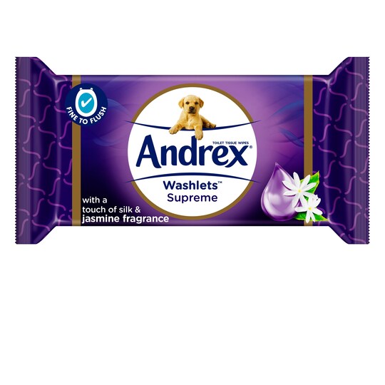 Andrex Supreme Washlets Single 36 Sheets Tesco Groceries