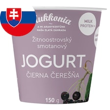 Kukkonia Žitnoostrovský smotanový jogurt čierna čerešňa 150 g