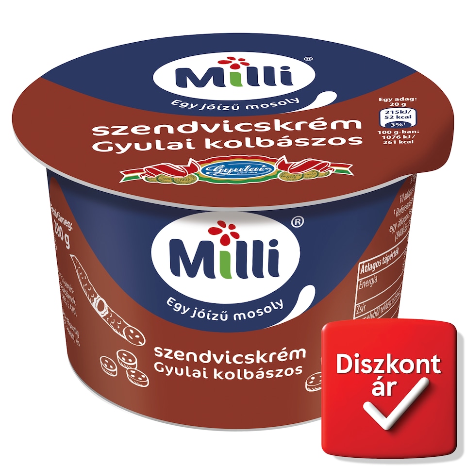 Milli gyulai kolbászos szendvicskrém 200 g