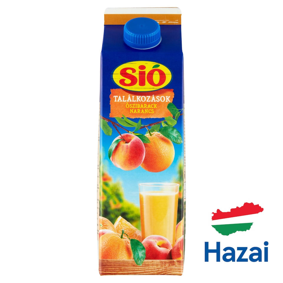 Sió Találkozások Peach-Orange Fruit Drink with Pulp 1 l