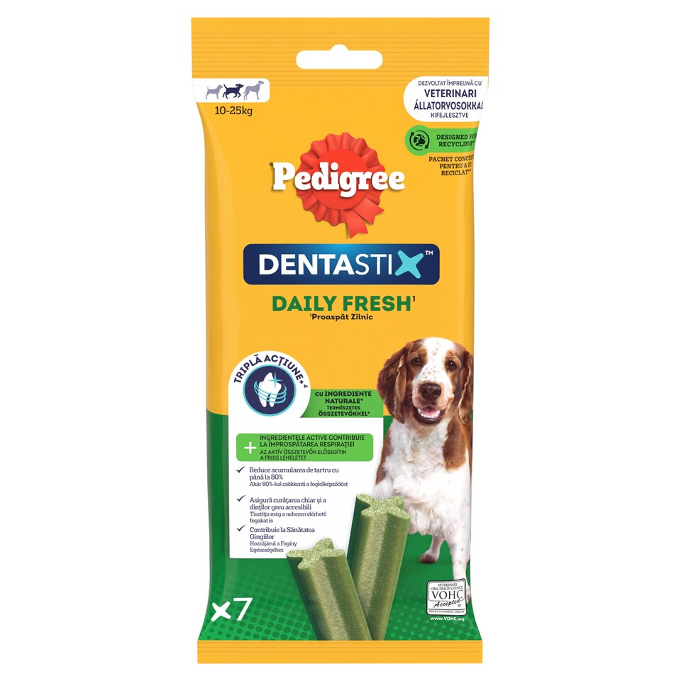 Pedigree DentaStix Complementary Dog Food 10-25 kg 7 pcs 180g