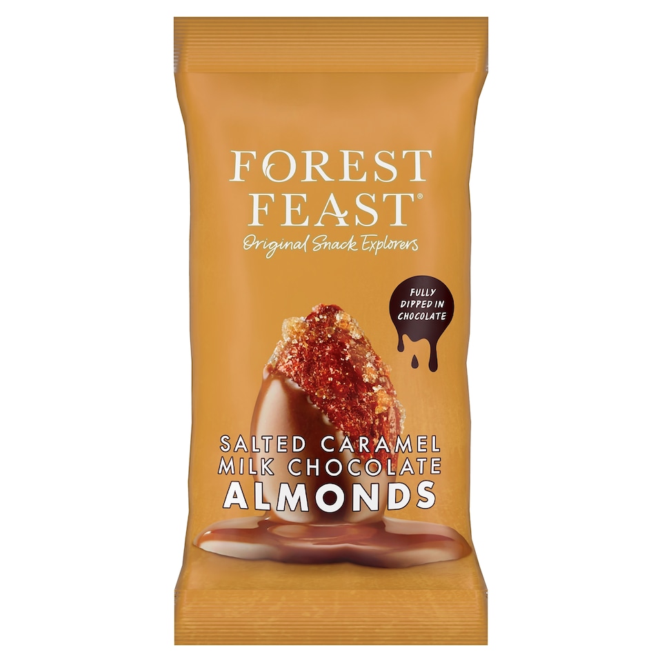 Forest Feast Salted Caramel Milk Chocolate Almonds 40g