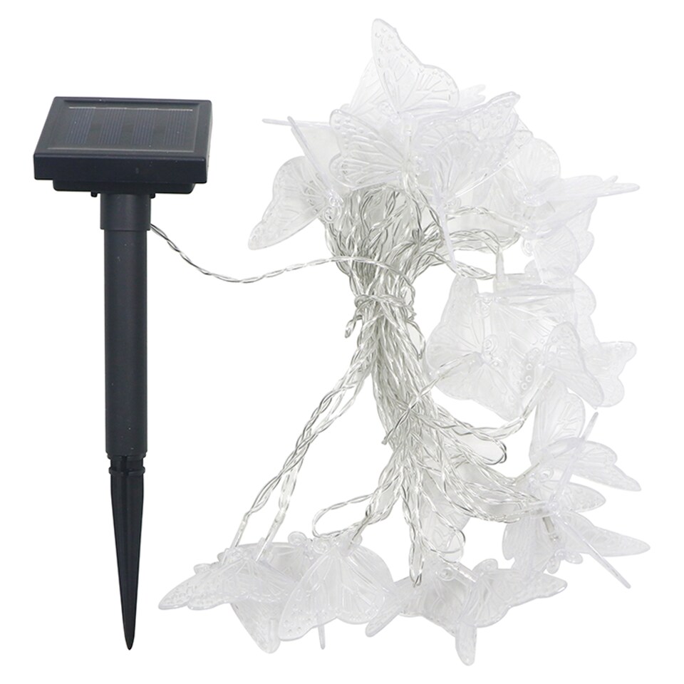 image 1 of Tesco 25 Butterfly Solar String Lights