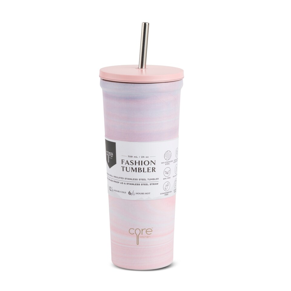 image 1 of Core Kitchen Pnk Stainless Steel Fashion Tumber 709Ml