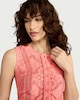 image 1 of F&F Cotton Rich Lace Embroidered Sleeveless Top in Pink