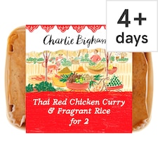 Charlie Bigham's Thai Red Chicken Curry & Rice 835G