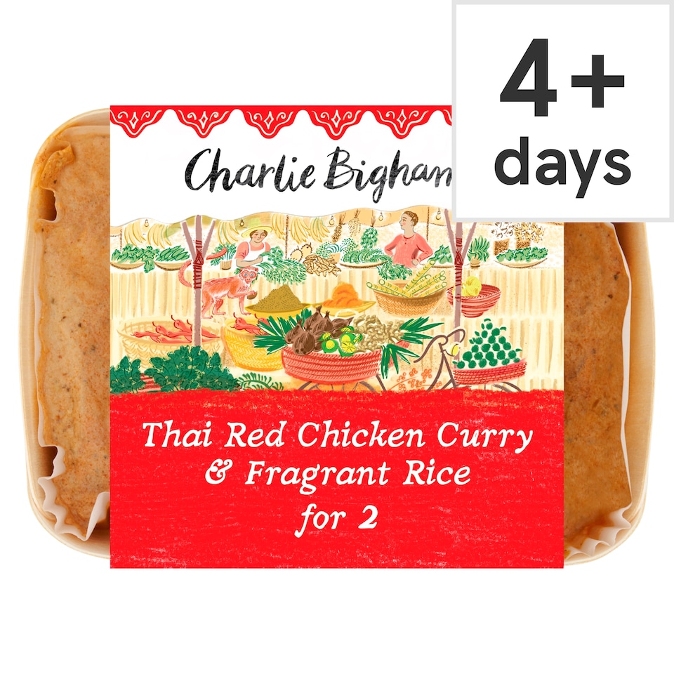 image 1 of Charlie Bigham's Thai Red Chicken Curry & Rice 835G