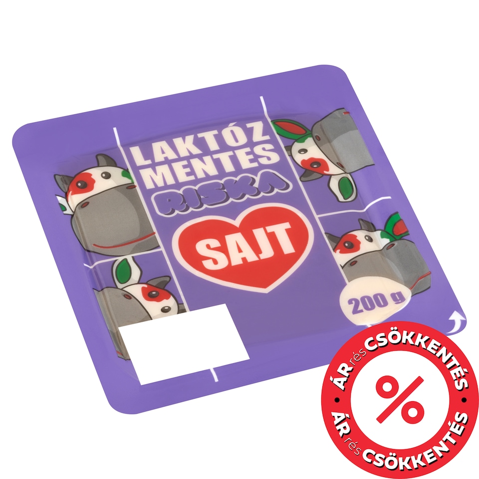 Riska laktózmentes sajt 200 g