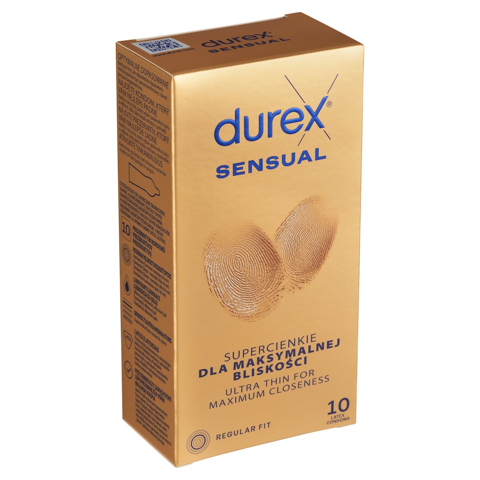 Obrázek 1 pro produkt Durex Sensual Regular Fit kondomy 10 ks