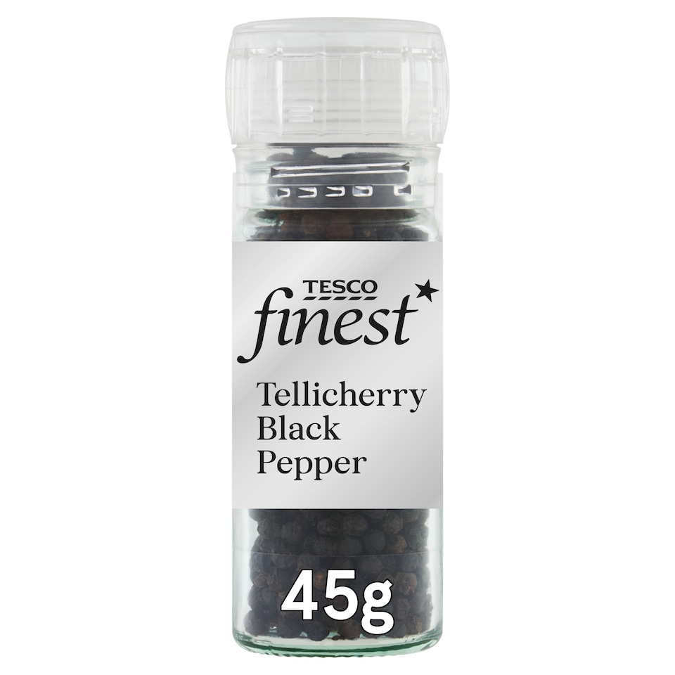 Tesco Finest Tellicherry Pepper Corn Grinder 45G