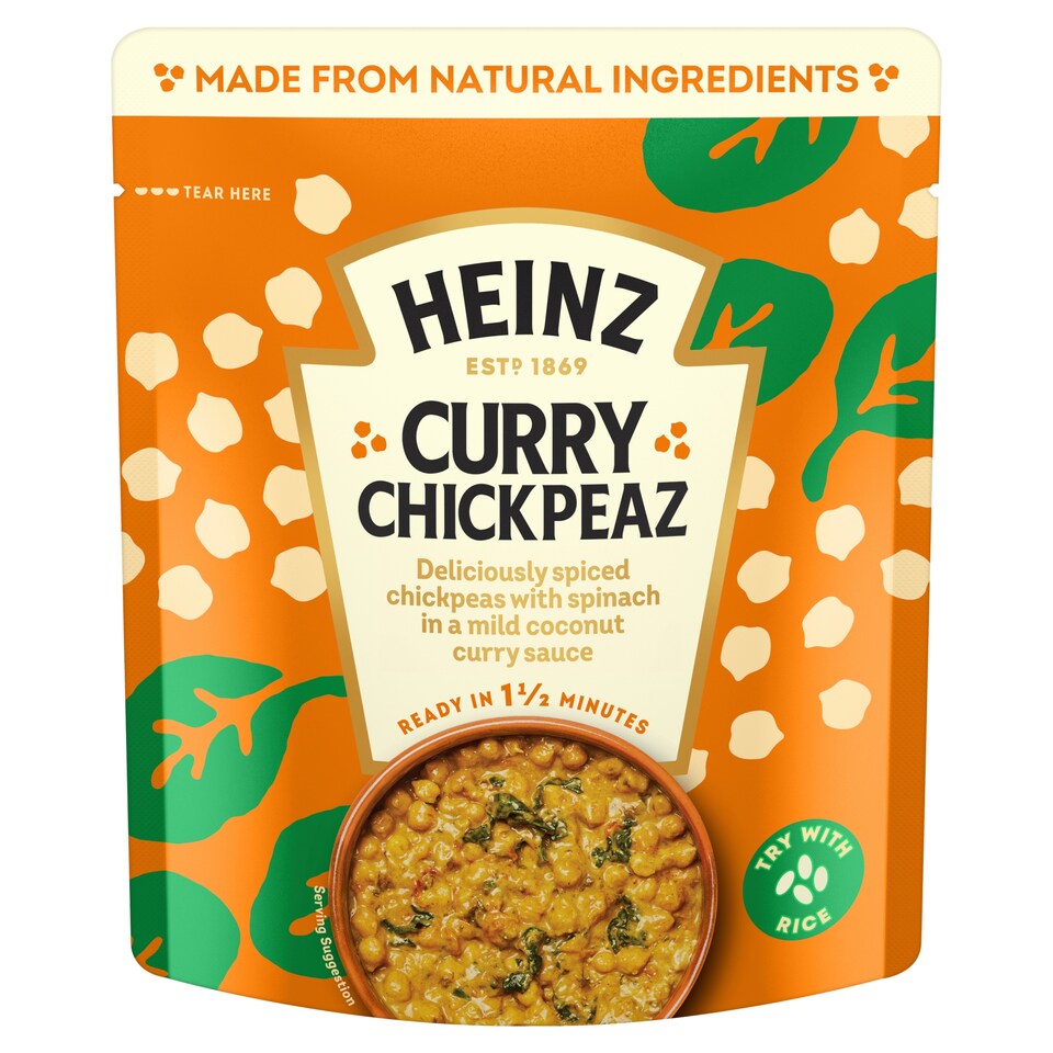 image 1 of Heinz Curry Chickpeas with Coconut and Spinach 250g
