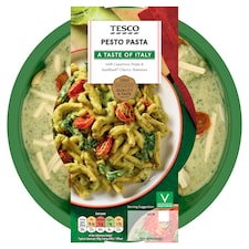 Tesco Pesto Pasta with Casarecce Pasta & SunBlush Cherry Tomatoes 400g 