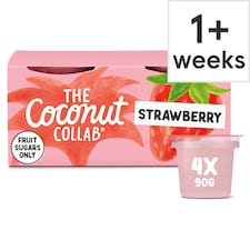 The Coconut Collab Strawberry Coconut Yoghurt Multipack 4x90g