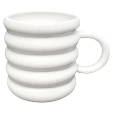 F&F Home Cream Chunky Rib Mug
