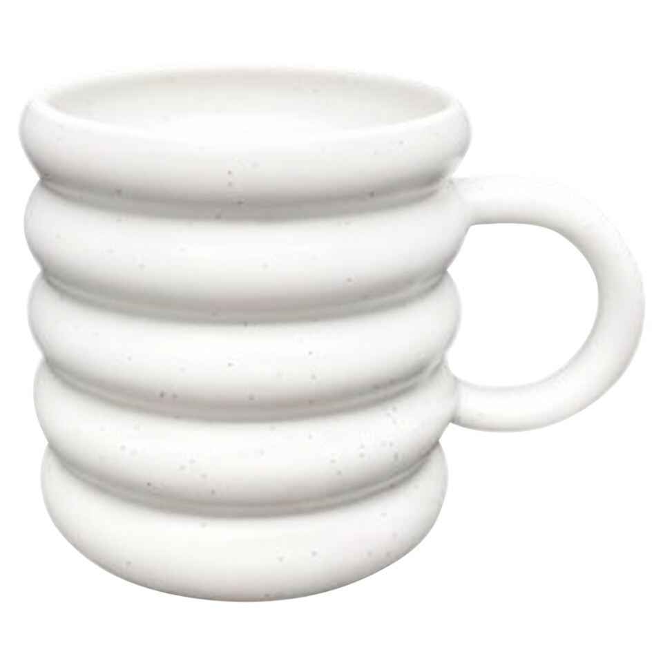 F&F Home Cream Chunky Rib Mug