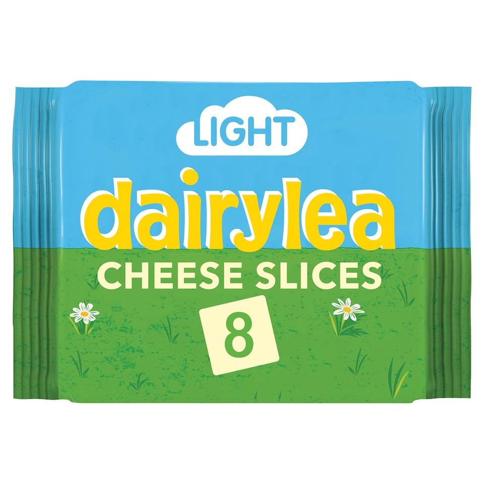 Dairylea Light Low Fat Cheese Slices 8 pack 8x20.5G Tesco Groceries