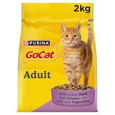 GO-CAT Chicken; Duck Dry Cat Food 2kg