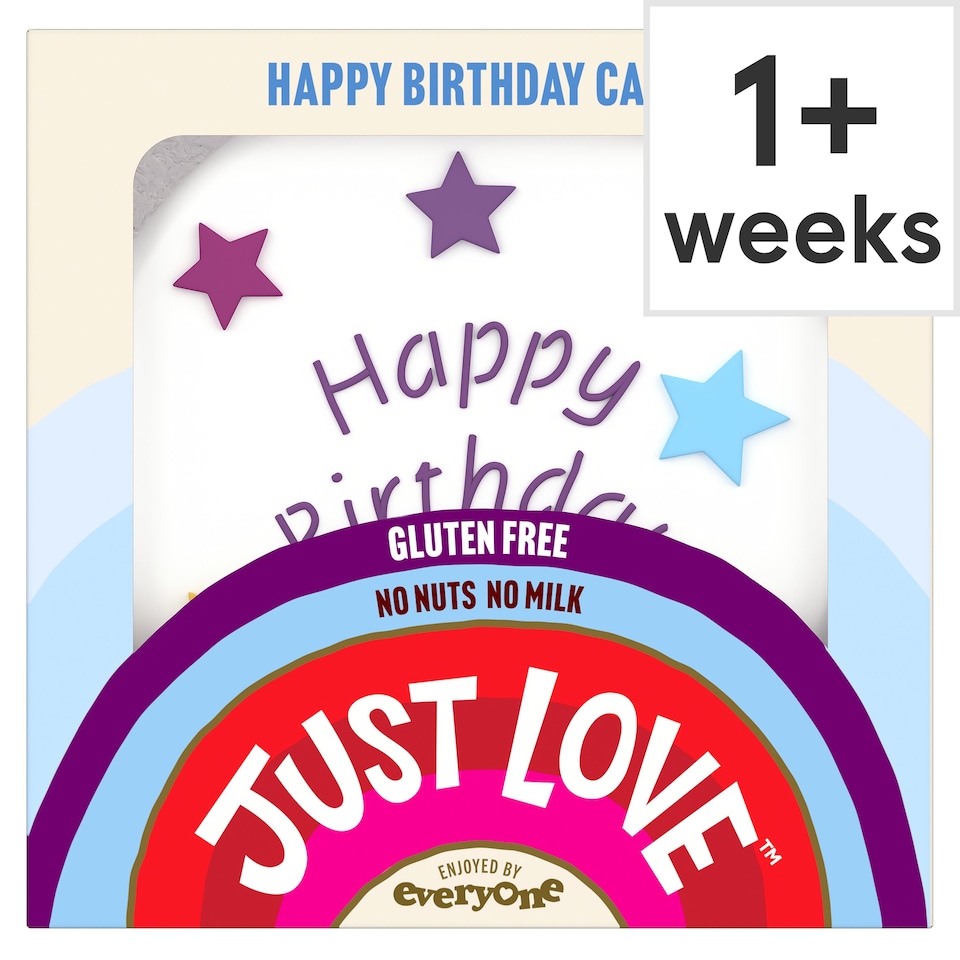 Just Love Food Nut Free Happy Birthday Cake Tesco Groceries