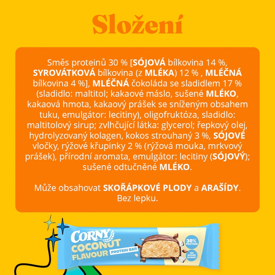 image 1 of Corny Coconut Flavour Protein Bar 50 g