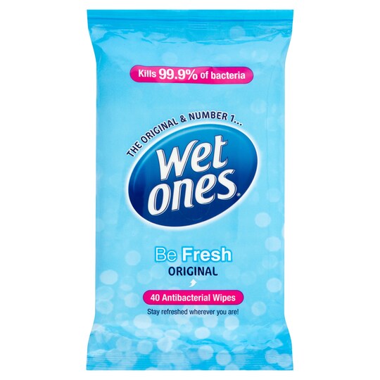 Wet Ones Cleansing Wipes 40 Pack Tesco Groceries