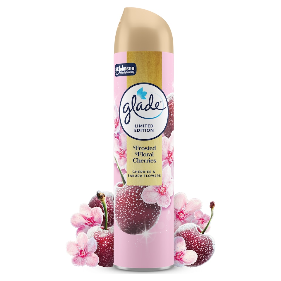 Glade Aerosol Frosted Floral Cherries 300ml 