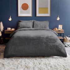 Silentnight Grey Teddy Duvet King