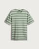 image 4 of F&F Pure Cotton Stripe Ribbed T-Shirt in Green