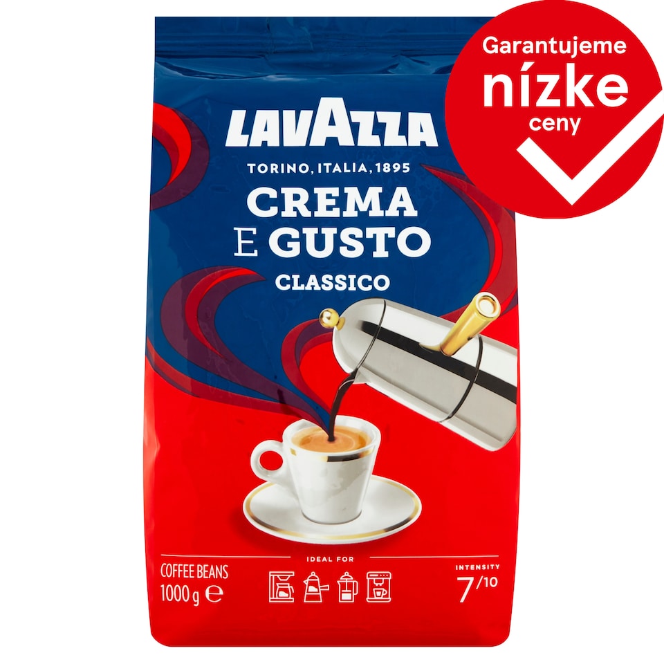 Lavazza Crema E Gusto Classico zmes praženej zrnkovej kávy 1000 g