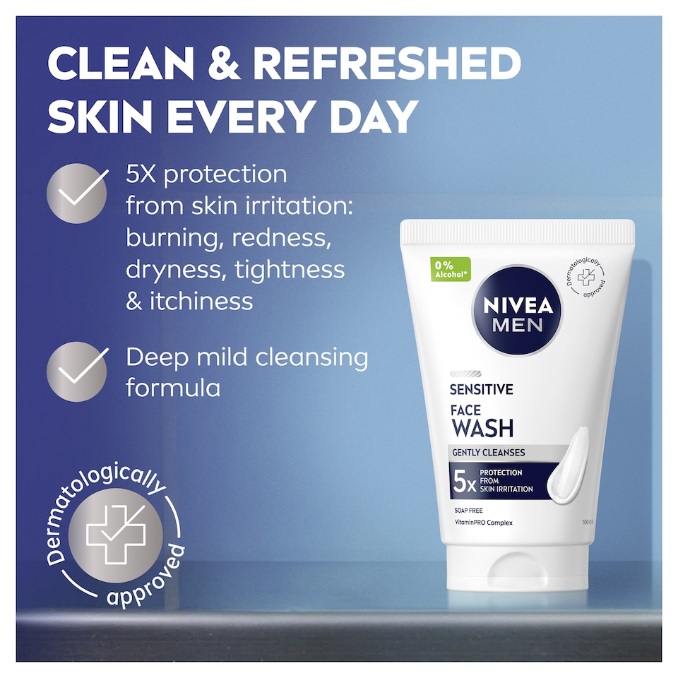 image 1 of NIVEA MEN Sensitive Shaving Foam 200ml