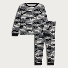 F&F Boys Pure Cotton Camo Print Pyjama Set in Multi